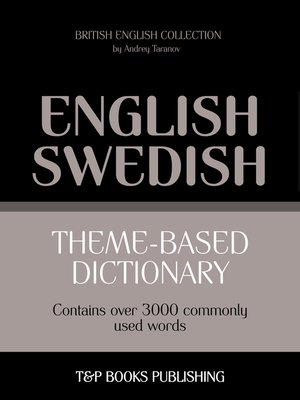cover image of Theme-Based Dictionary